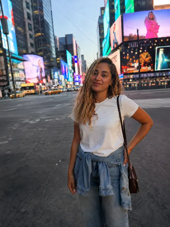Times Square photo after objects and people removed
